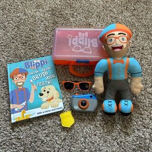 Blippi Toy, Plush, and Book Bundle